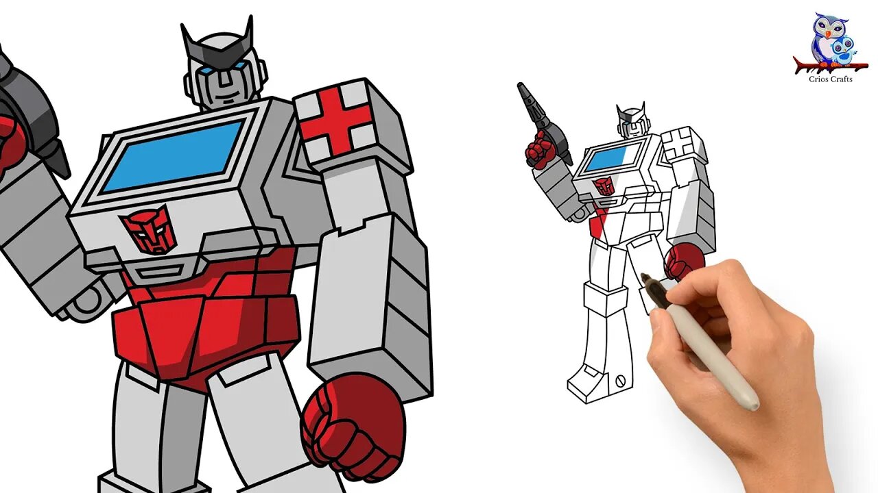 How to Draw Ratchet G1 Teletraan - The Transformers