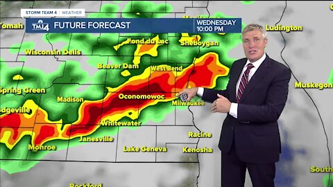 Heavy rain forecasted for late Wednesday night