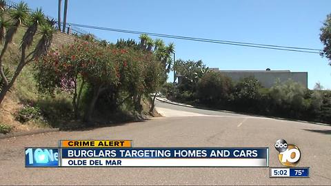 Burglars target homes & cars