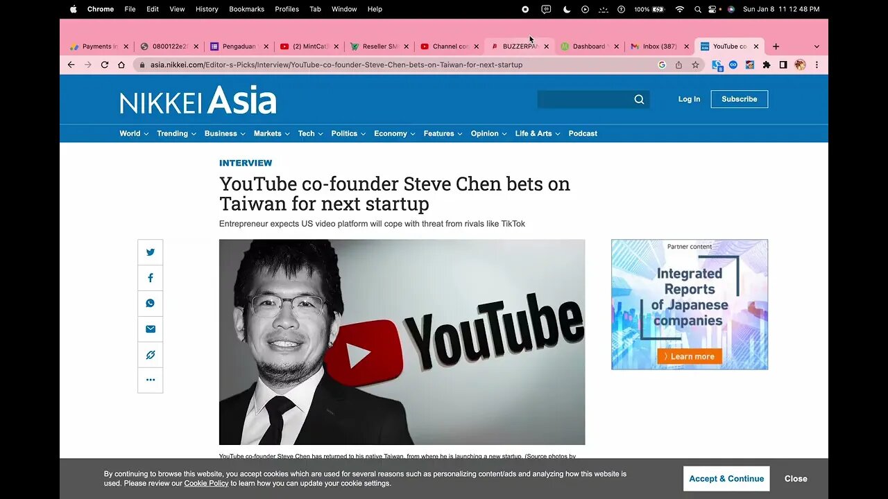YouTube co-founder Steve Chen bets on Taiwan for next startup