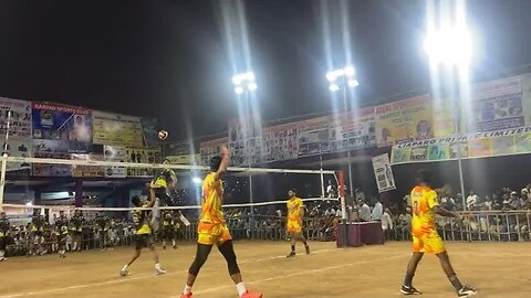 Only poster cross knocking Azmi vs Azamgarh Vapi all India volleyball full knocking video