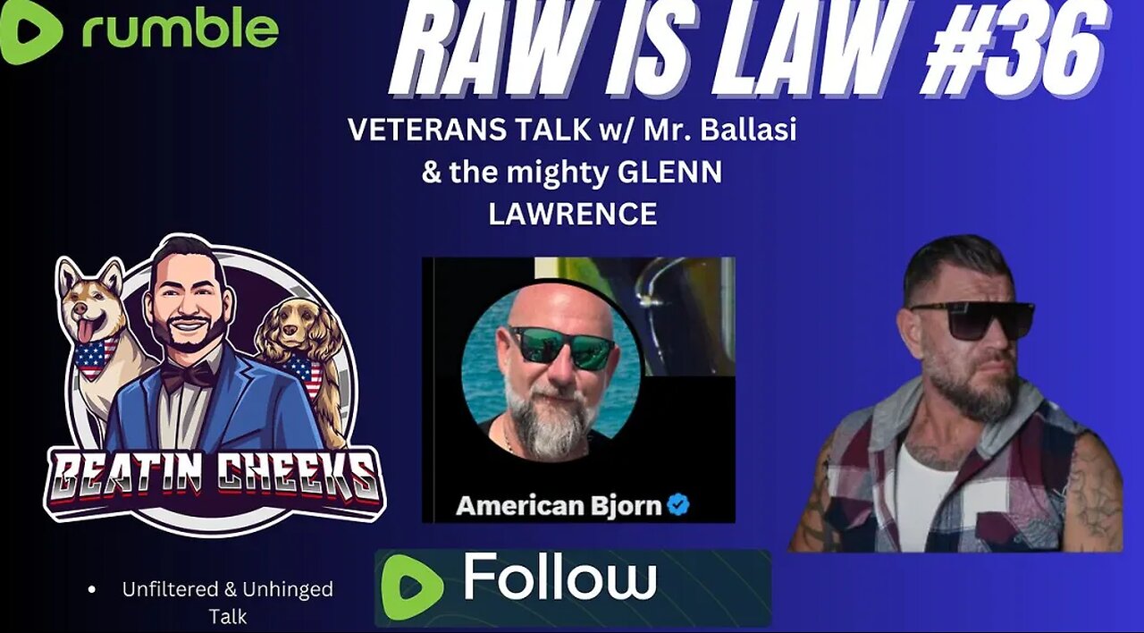 RAW IS LAW - 36 - VETS TALK - TWITTER SUSPENSION - OLD MILITARY vs Woke Military