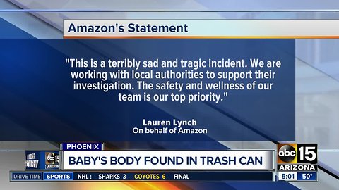 Baby found dead in Amazon trash can