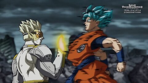 Super Dragon Ball Heroes: Episode 13 [SSB Goku VS Hearts]