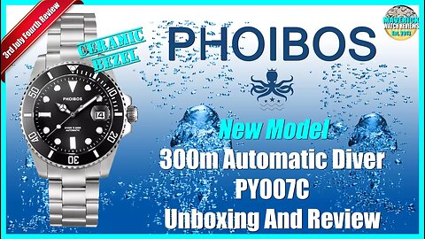 Deep Stunner! | Phoibos 300m Chinese Automatic Ceramic Diver PY007C Microbrand Unbox & Review