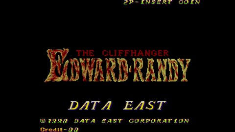 The Cliffhanger Edward Randy, Arcade Game, Data East 1990, longplay