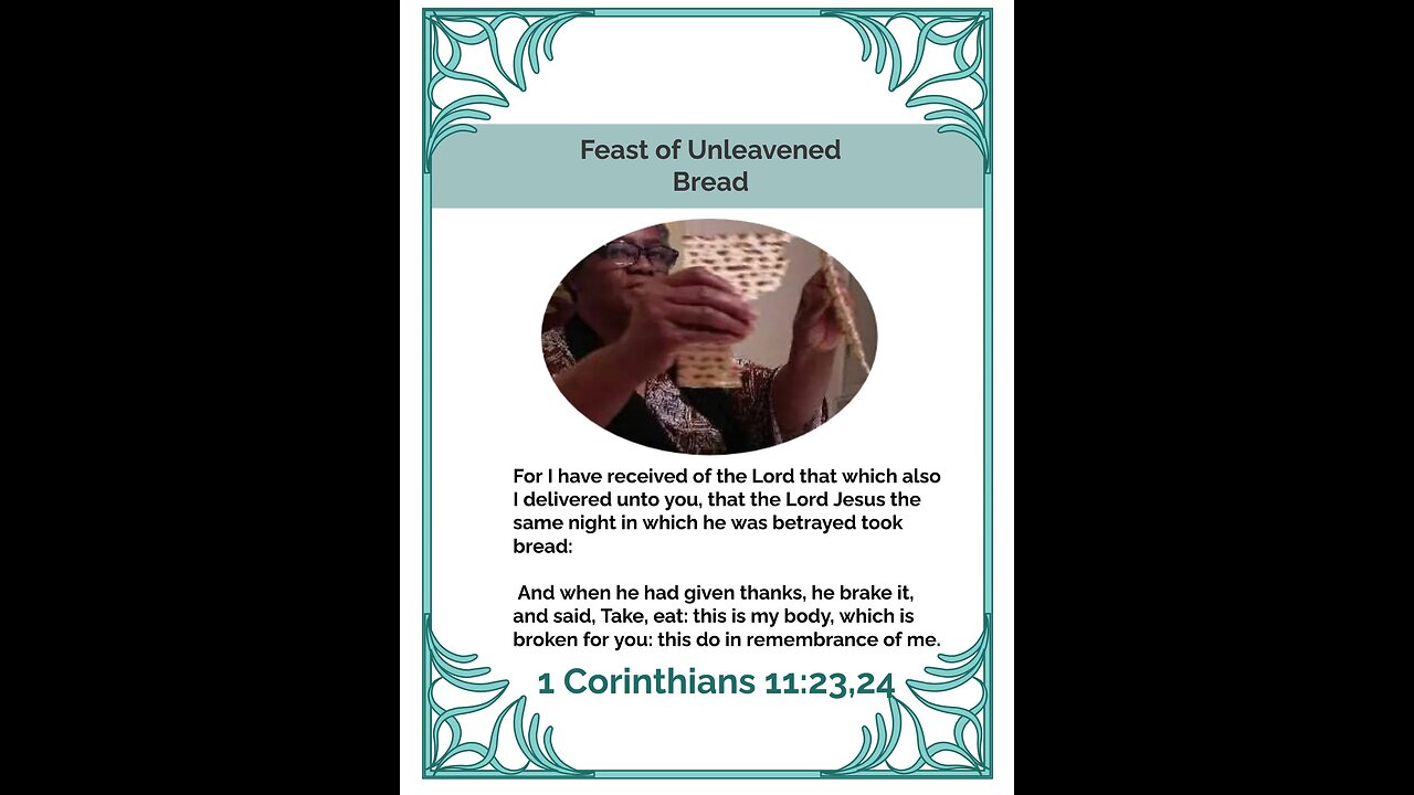 Jesus the Unleavened Living Bread