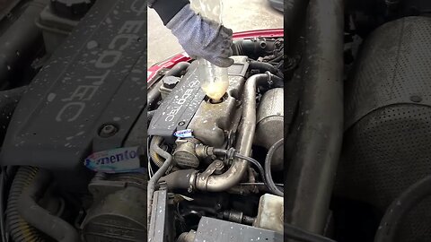 Coke and mentos in an engine