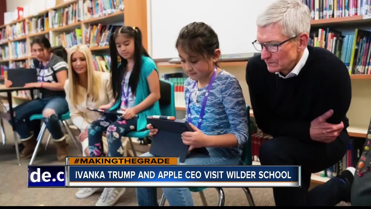 Ivanka Trump, Apple CEO Tim Cook visit Wilder schools