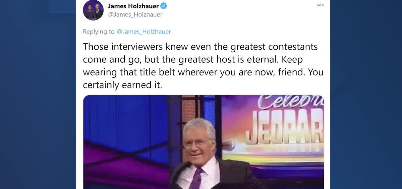 Jeopardy James reflects on passing of Alex Trebek