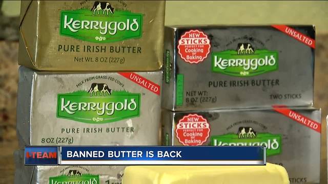 Banned Irish butter back in Wisconsin stores