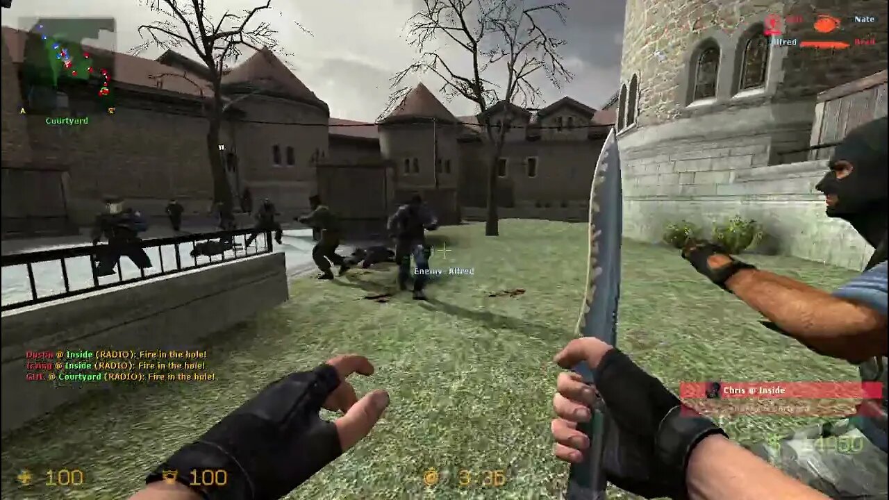 Counter Strike Source Cobblestone Bots #23 Only Knives