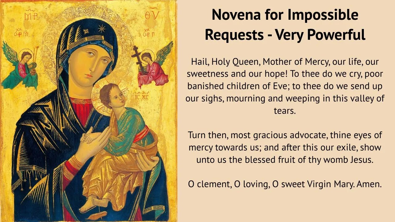 Novena for Impossible Requests - Very Powerful (Pray Everyday)