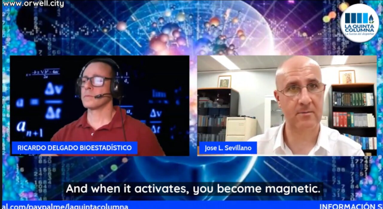 Dr. José Luis Sevillano: 'Vaxx magnetism linked to nanoparticles depends on exposure to EM waves"