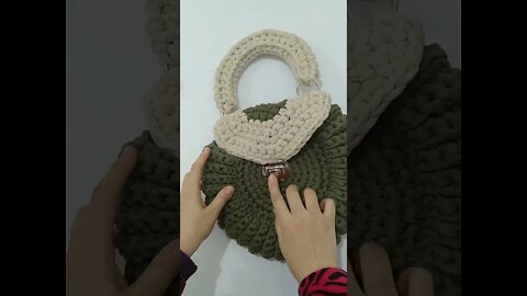 How To Make A Crochet Round Bag #shorts