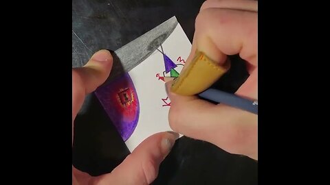 Alien Locked Out Of UFO - Drawing Timelapse