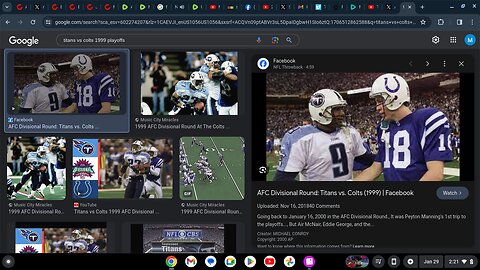 NFL Films Game of the Week Colts VS Titans 1999 AFC Divisional Round