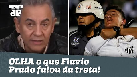 OLHA o que Flavio Prado falou da treta em Santos x Independiente!