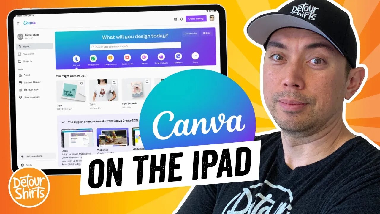 Canva Tutorial for Beginners on iPad | How to use the Canva App for Print on Demand 2023