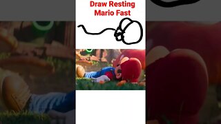 Draw Resting Mario From Movie Fast #mario #nintendo #mariomovie