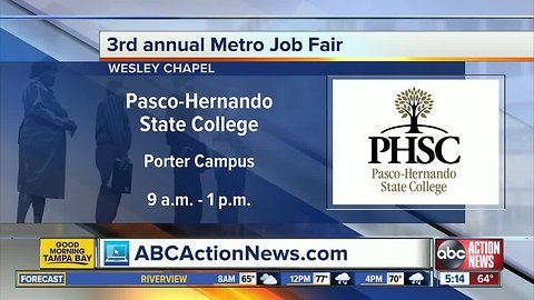 Get hired at a job fair in Wesley Chapel on Tuesday