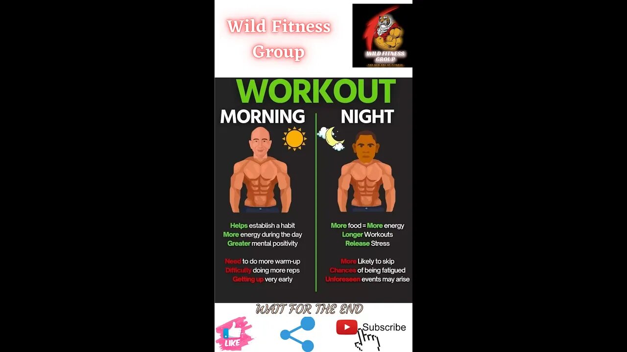 🔥Workout: morning v/s night🔥#shorts🔥#viralshorts🔥#fitnessshorts🔥#wildfitnessgroup🔥