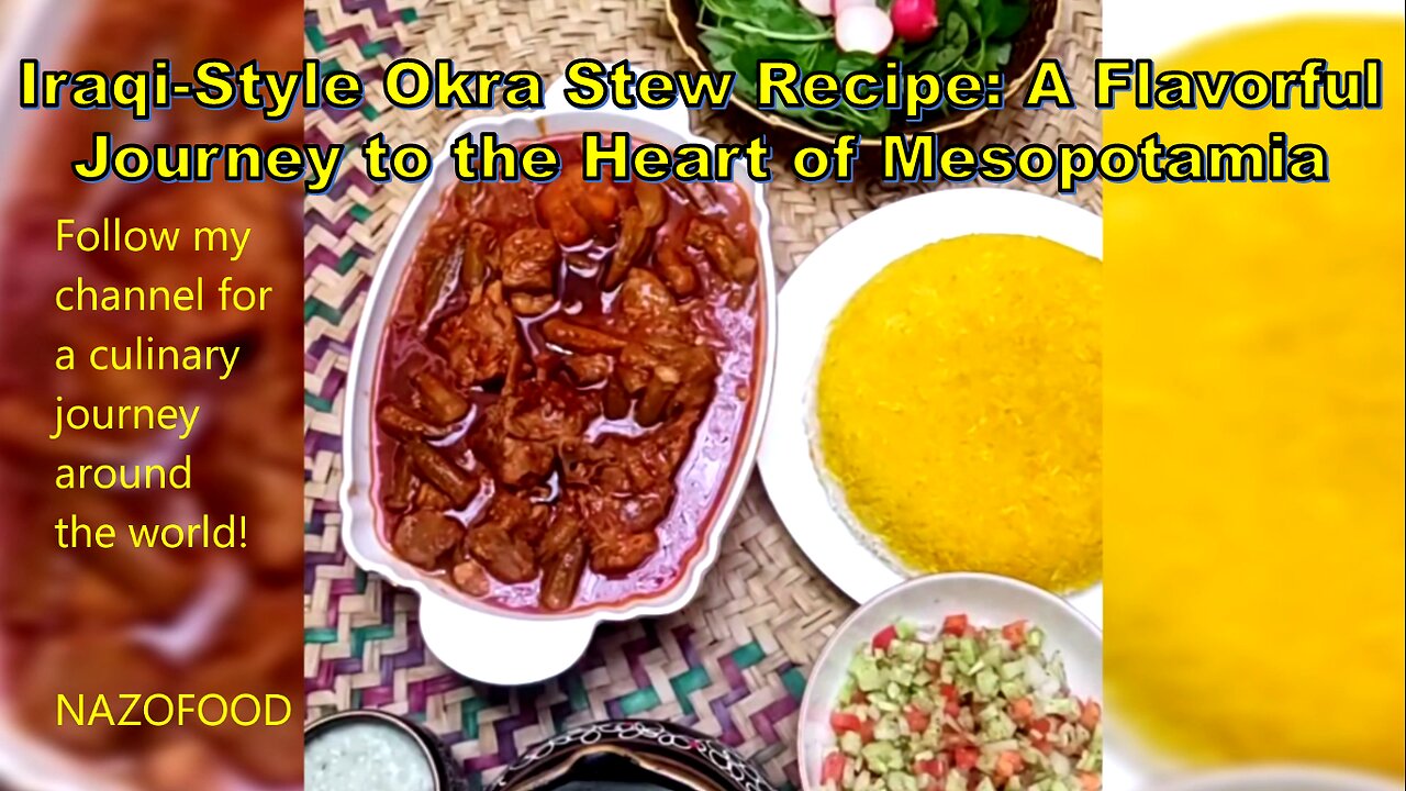 Iraqi-Style Okra Stew Recipe:A Flavorful Journey to the Heart of Mesopotamia #IraqiCuisine #okrastew