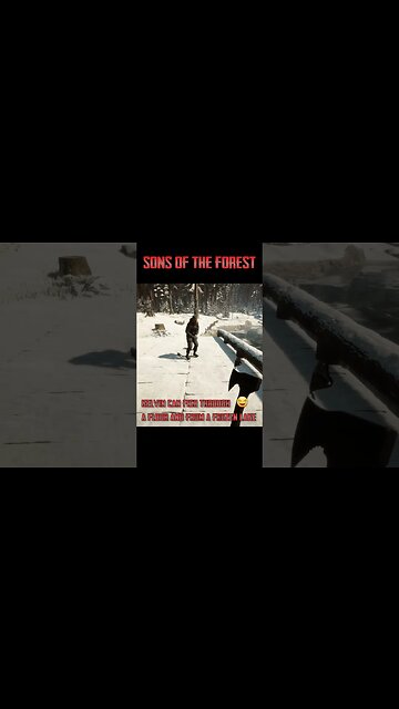Sons of the Forest - Kelvin can fish through a floor on a frozen lake 😂 - #sonsoftheforest #gaming