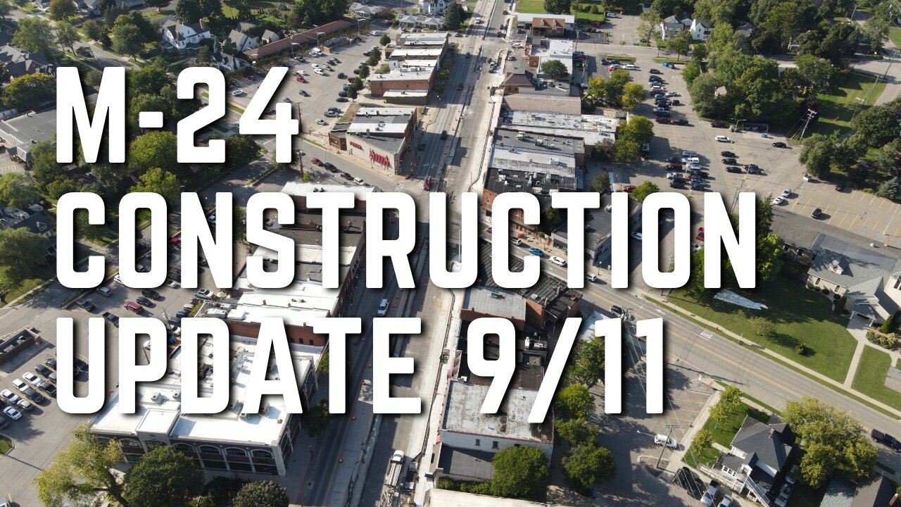 M-24 Construction Progress Oxford Michigan 9/11/2020