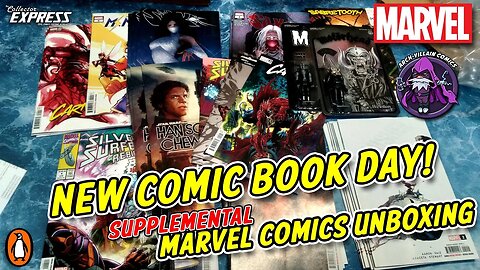 New COMIC BOOK Day Marvel Comics Supplemental Unboxing April 27, 2022 New Comics This Week 4-27-2022