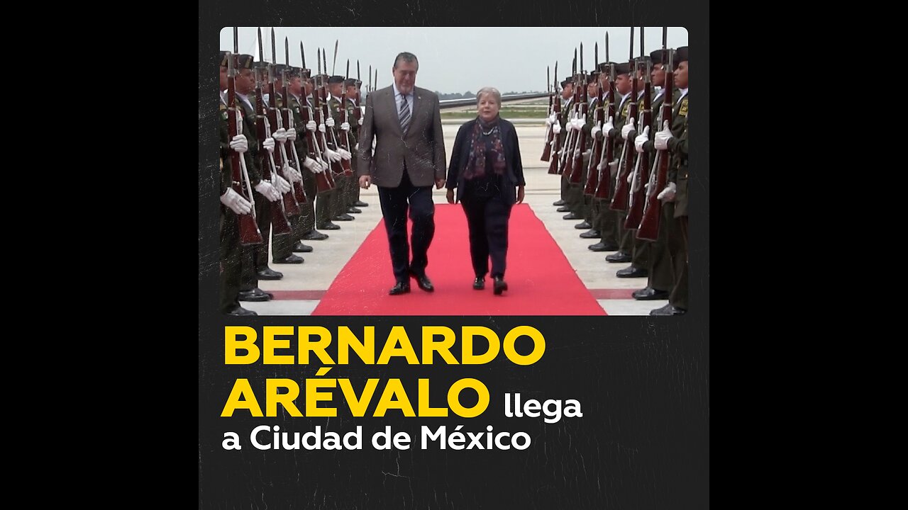 El presidente de Guatemala llega a México para la investidura de Claudia Sheinbaum