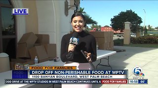 All-day food drive today at WPTV in downtown West Palm Beach