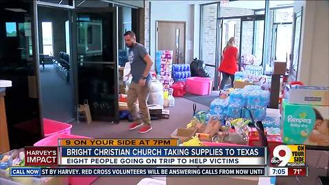 Bright Christian Church taking supplies to Texas