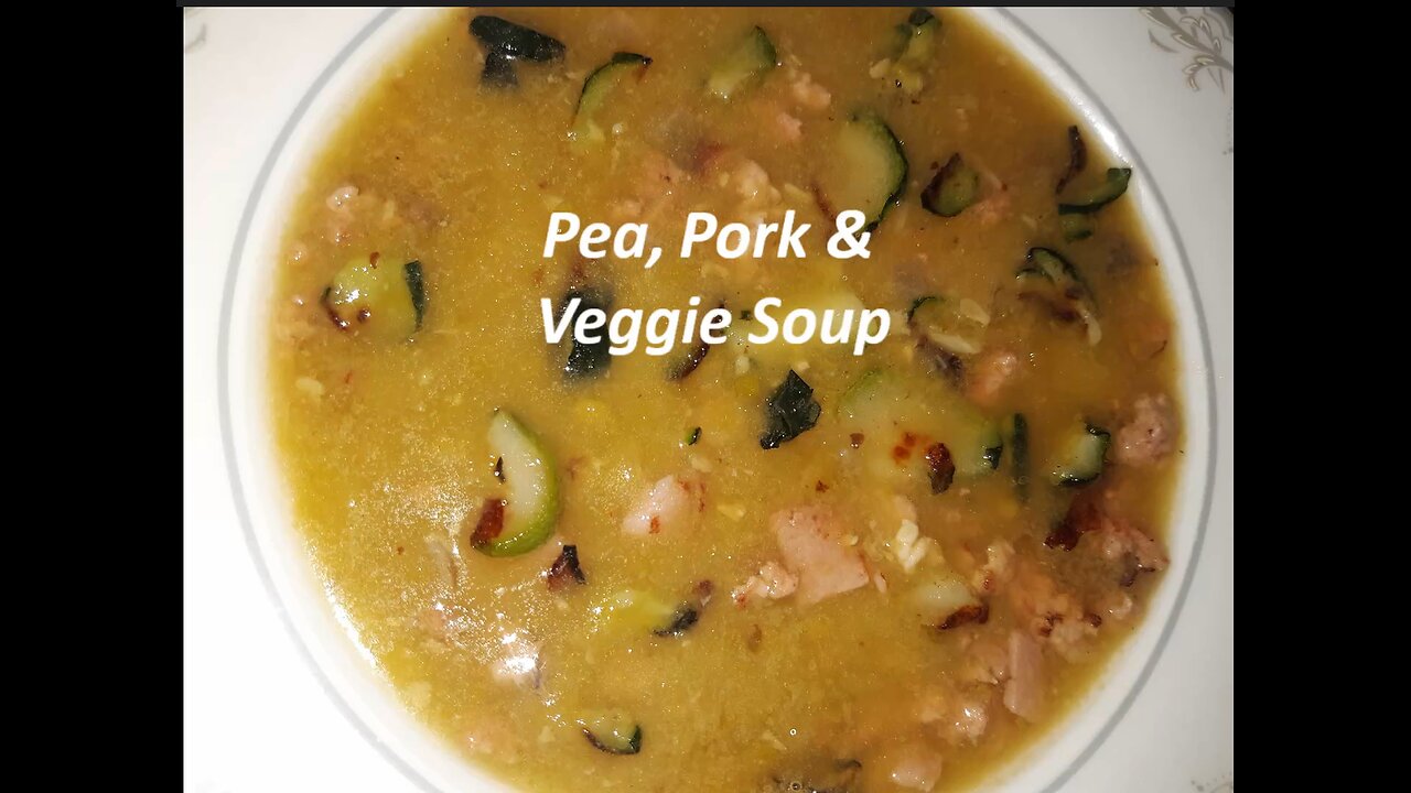 Pea, Pork & Veggie Soup