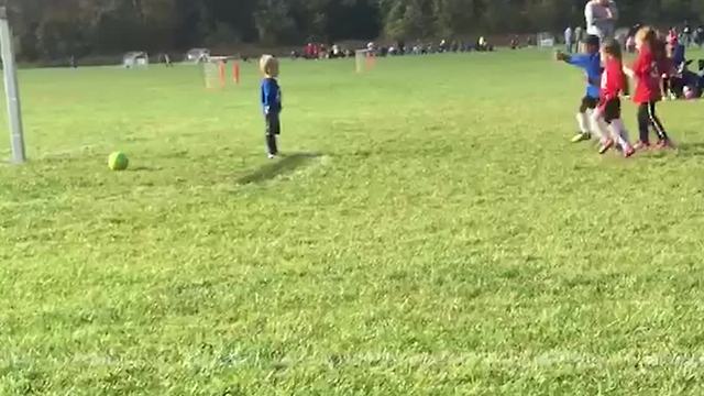 Kid Scores Easy Goal and Goalie Shows Zero Interest In Playing Defense