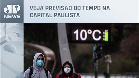 Nova frente fria por todo o estado de São Paulo