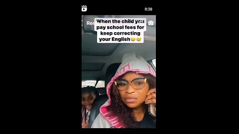 When the person you are paying school fees for teacjes you how to tAlk english properly😂😂😂😂😂