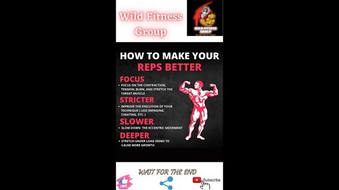 🔥How to make your reps better🔥#shorts🔥#viralshorts🔥#fitnessshorts🔥#wildfitnessgroup🔥