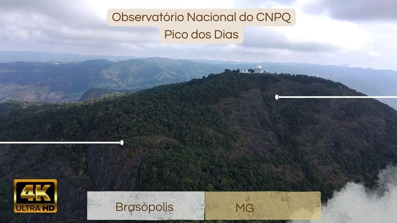 VOO EXPLORATÓRIO À 1864 METROS OBSERVATÓRIO NACIONAL CNPQ PICO DOS DIAS