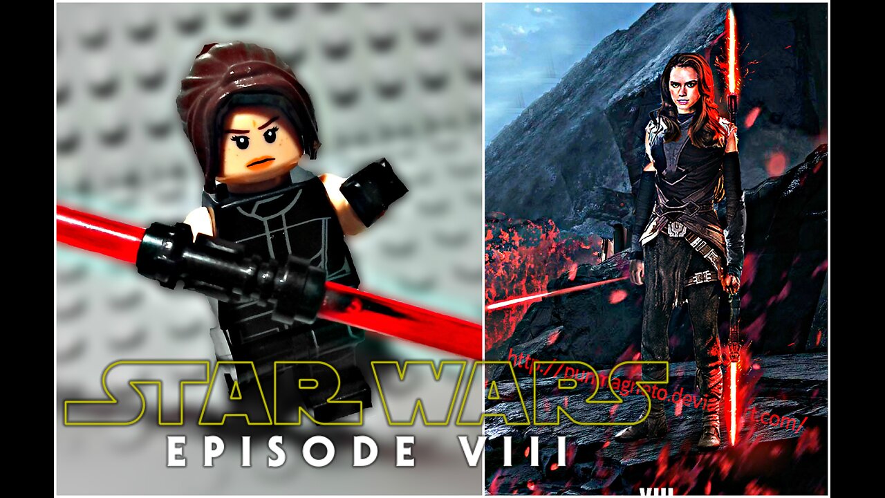 LEGO Star Wars Episode 8 The Last Jedi - Dark Side Rey Minifigure Review (2016)