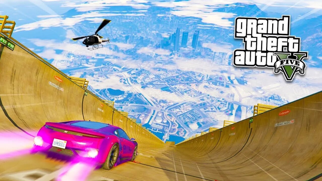 GTA V MEGA RAMP CHALLANGE l GTA V