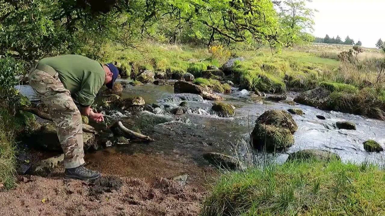 riverside wildcamping Dartmoor 23rd May 2023