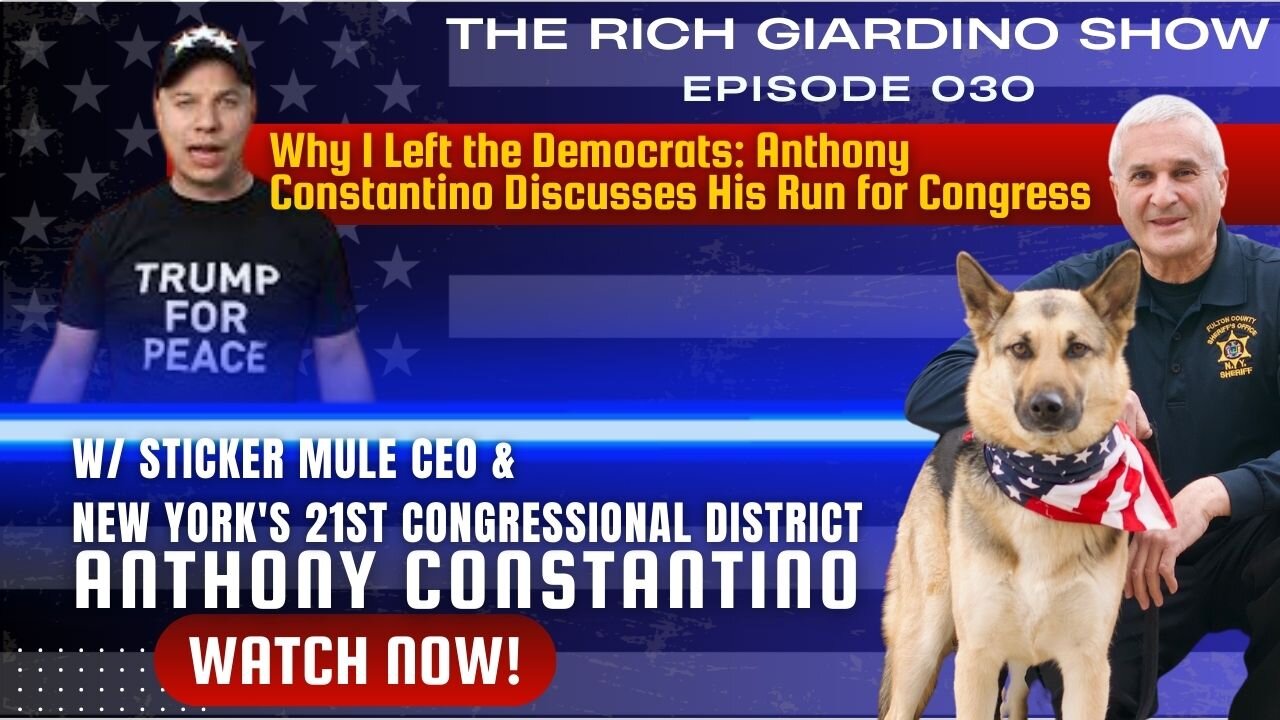 Why I Left the Democrats: Anthony Constantino Discusses His Run for Congress