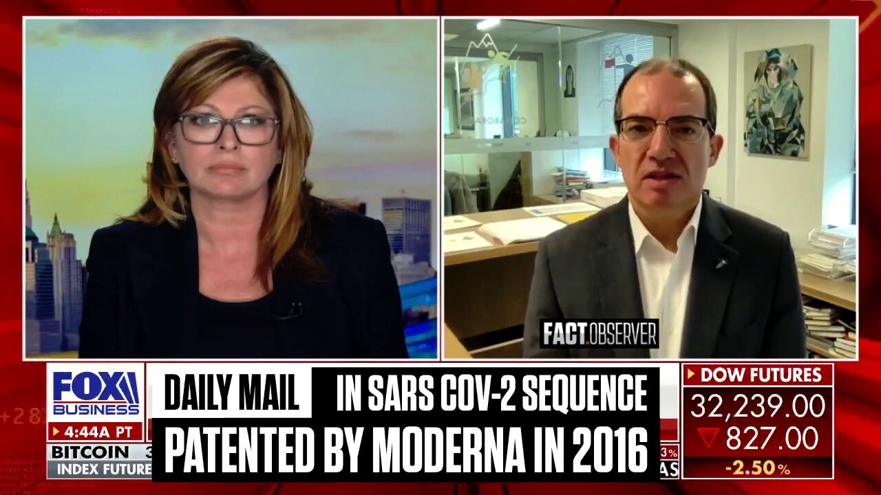 Daily Mail - In SARS Cov2 sequence patented by Moderna in 2016