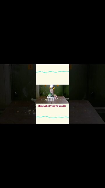 Crushing Candle with 100 ton Hydraulic Press#shorts #hydraulicpress #satisfying #crushing #candle
