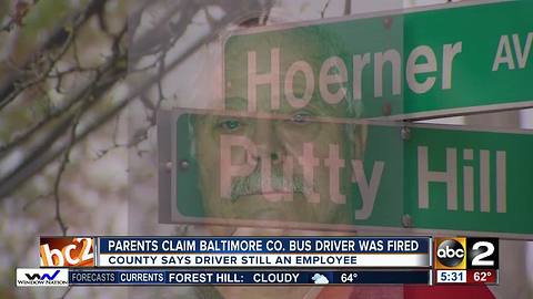 Baltimore Co. Schools address rumors of bus driver being fired