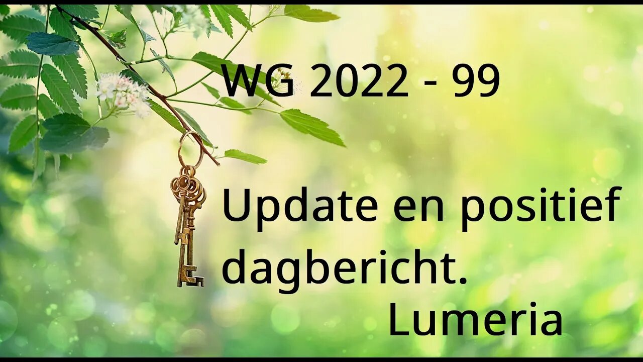 WG 2022 - 99 - Positief dagbericht met wereldse inzichten