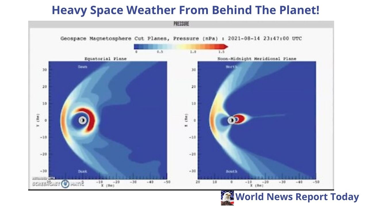 Heavy Space Weather From Behind The Planet!