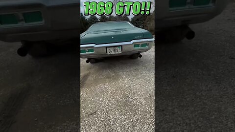 1968 Pontiac GTO! Big Green Machine! #shorts