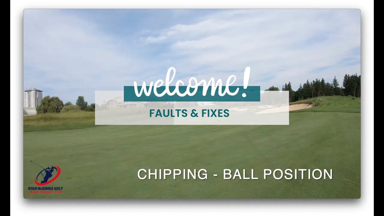 BALL POSITION WHEN CHIPPING #golf #easy #shorts #subscribe #viral